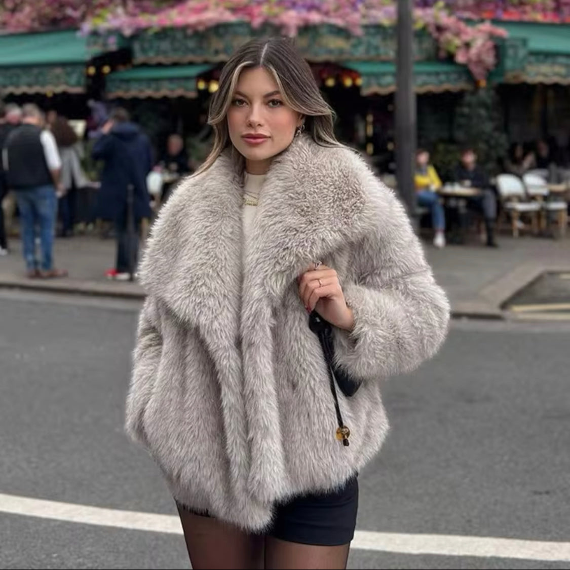 Faux Fur Fuzzy Jacket