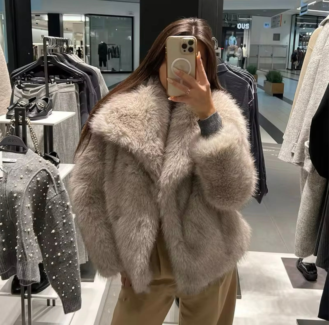 Faux Fur Fuzzy Jacket