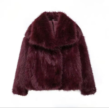 Faux Fur Fuzzy Jacket