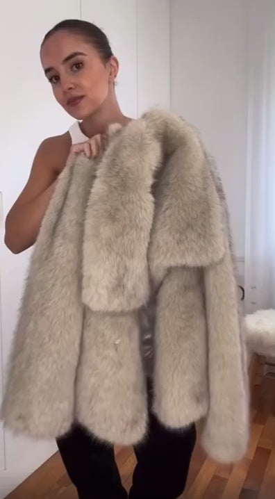 Faux Fur Fuzzy Jacket